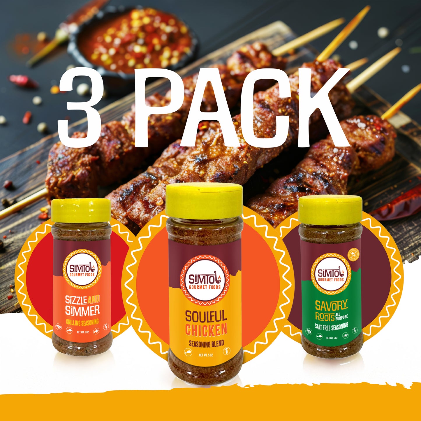 Simtol Gourmet Foods Spice Blend Trio